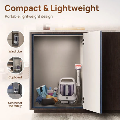 Portable Carpet & Upholstery Cleaner - Multi-Purpose Deep Cleaning Machine for Home