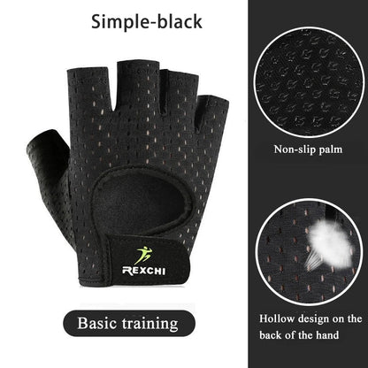 Gym Fitness Gloves – Half Finger Weight Lifting & Training Gloves for Men & Women, Workout Hand Protection