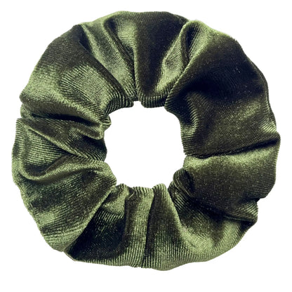 Vintage Velvet Hair Scrunchies for Women & Girls – Solid Color Ponytail Holder Elastic Hair Bands, Soft Fashion Hair Ties Accessories
