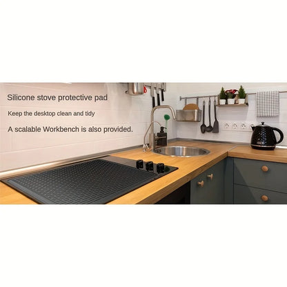 Silicone Stove Mat & Sink Protector | Electric Stove Top Cover, Insulation, Drying Pad & Personal Tablecloth for Kitchen