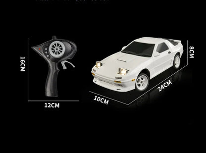 1:18 Skymaker AE86 & RX-7 FC RC Drift Cars with 2.4G Remote, ESP Gyroscope & LED Lights – Mini Racing Toy Cars