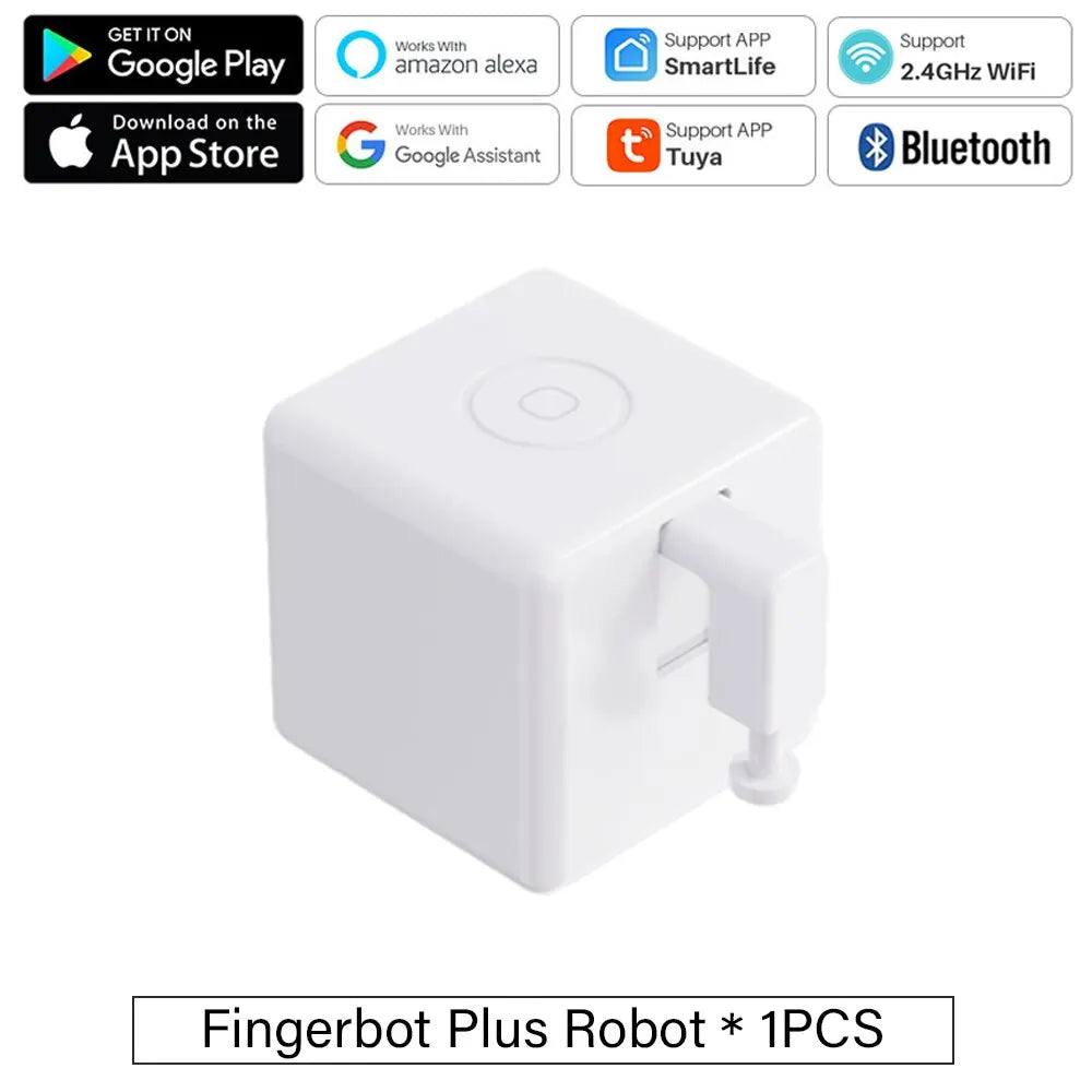 Tuya Zigbee Bluetooth Fingerbot Plus — Smart Button Pusher Switch Bot, Works with Alexa, Google Home & Smart Life App