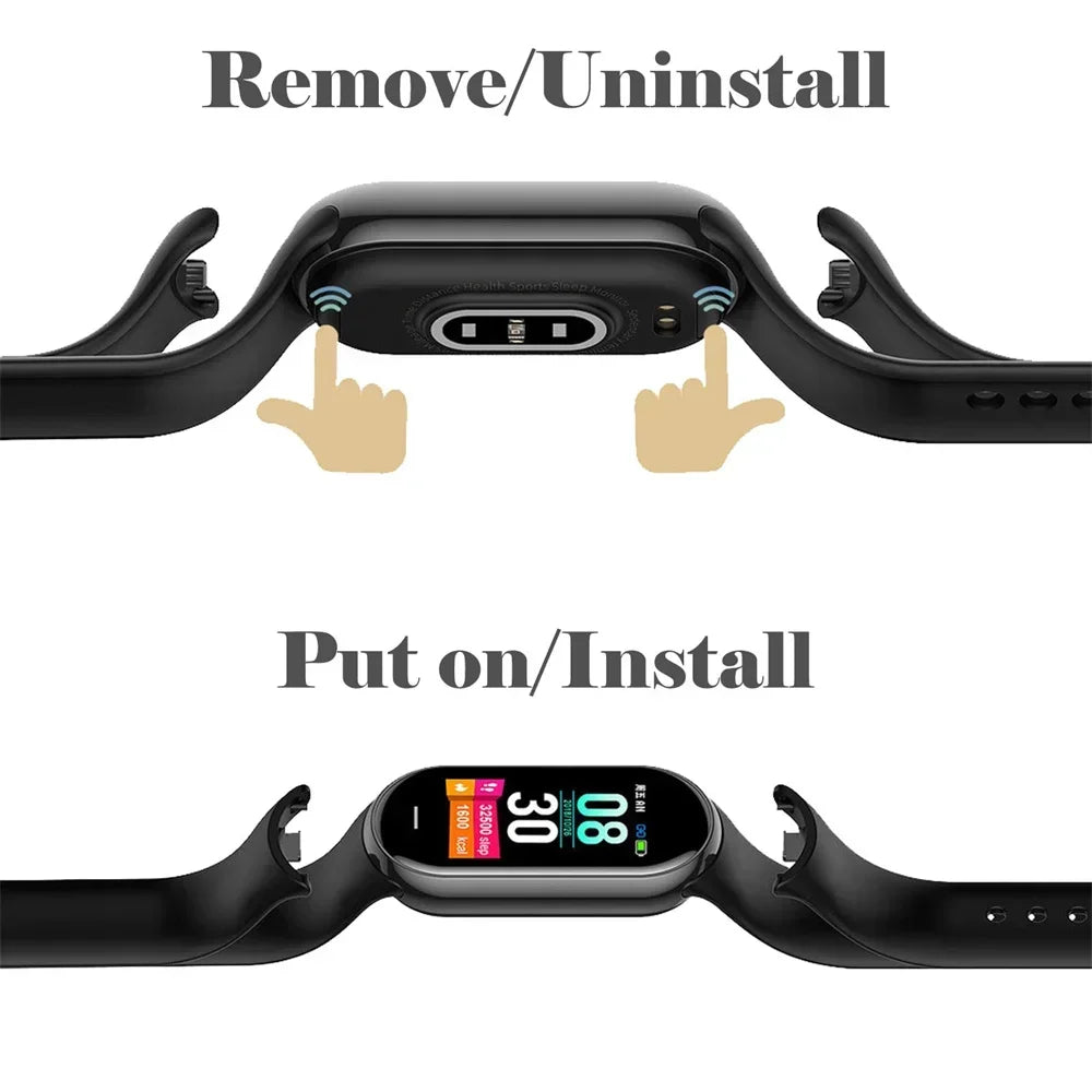 Waterproof Silicone Sport Strap for Xiaomi Mi Band 9/8/NFC – Replacement Smart Bracelet Accessory