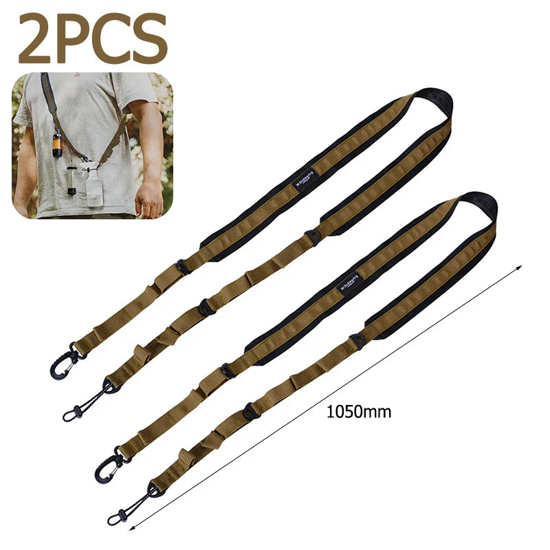 Adjustable Camping Shoulder Straps – Durable Webbing Loop Carry System for Hiking, Outdoor Gear & Travel
