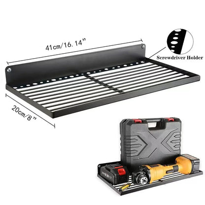 2-Pack Power Tool Wall Mount Holders – Heavy Duty Pegboard Storage Racks for Drill & Screwdriver in Workshop/Garage