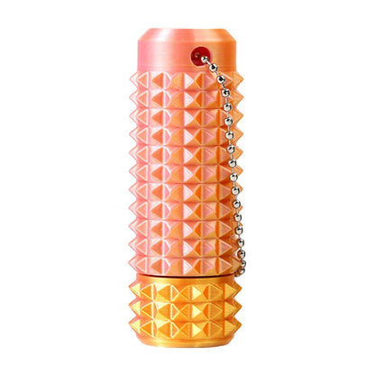 Mini Spiky Fidget Keychain - Pocket Stress Relief Stim Toy for Anxiety & Positive Gifts