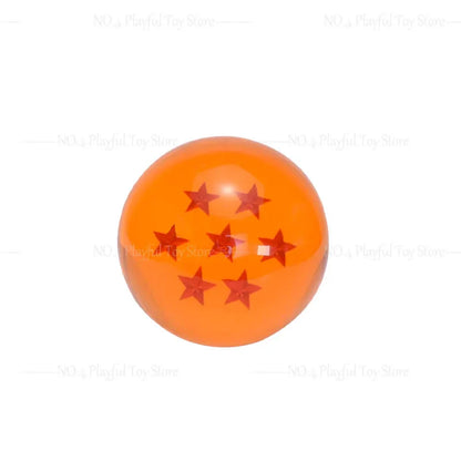 7.6cm Dragon Ball Anime Figure — 1-7 Star Orange Resin Crystal Globe, Large Desktop Ornament, Toy Collection Gift