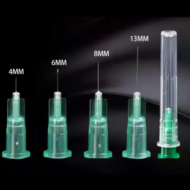 100pcs/Box 32G Disposable Needles – 4mm, 6mm, 8mm, 13mm Painless Irrigator Eyelid Tool Parts for Teeth Syringes