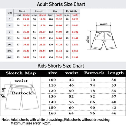 SpongeBob Ice Bar Athletic Shorts - Family Summer Quick-Dry Lightweight Beach & Casual Shorts