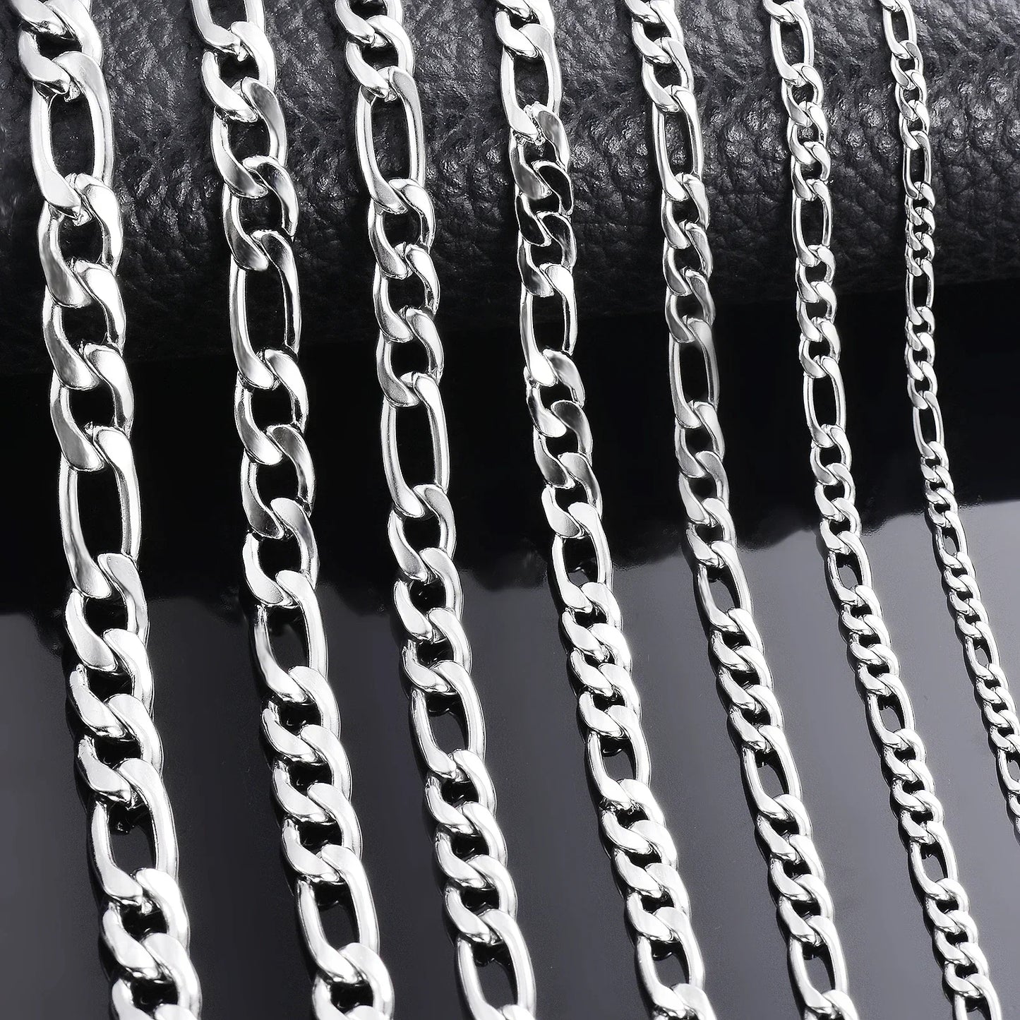 925 Sterling Silver Necklace — 2–12mm Width, 40–75cm Long Chain with Lobster Clasp for Men & Women, Engagement Jewelry