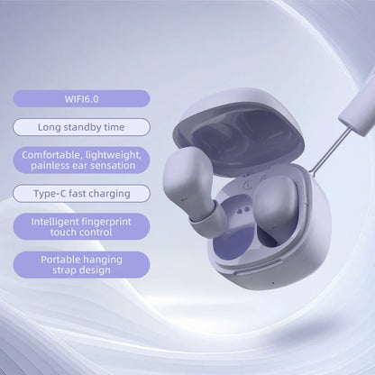 MINISO Bluetooth 6.0 Earbuds - Ergonomic HiFi Stereo Gaming Earphones with Microphone