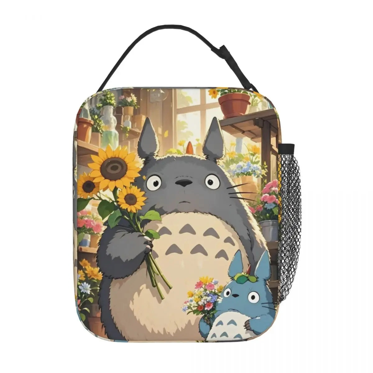 Totoro Miyazaki Anime Insulated Lunch Tote Bag – Portable Thermal Cooler for School & Office