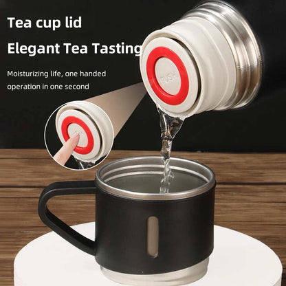 500ML 304 Stainless Steel Vacuum Insulated Bottle Gift Set - Office Business Style Coffee Mug - Portable Flask Carafe Thermos