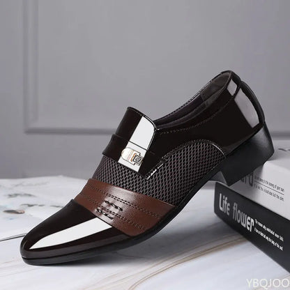Men's Retro Casual Dress Shoes - Comfortable Versatile Business & Wedding Footwear