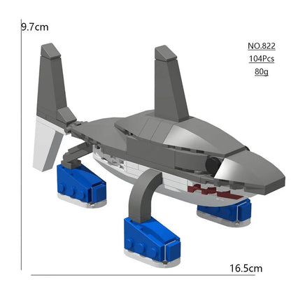 2025 New Tung Tung Sahur Tralalero Building Block Toy – Shark Blind Box Collectible Toy for Kids