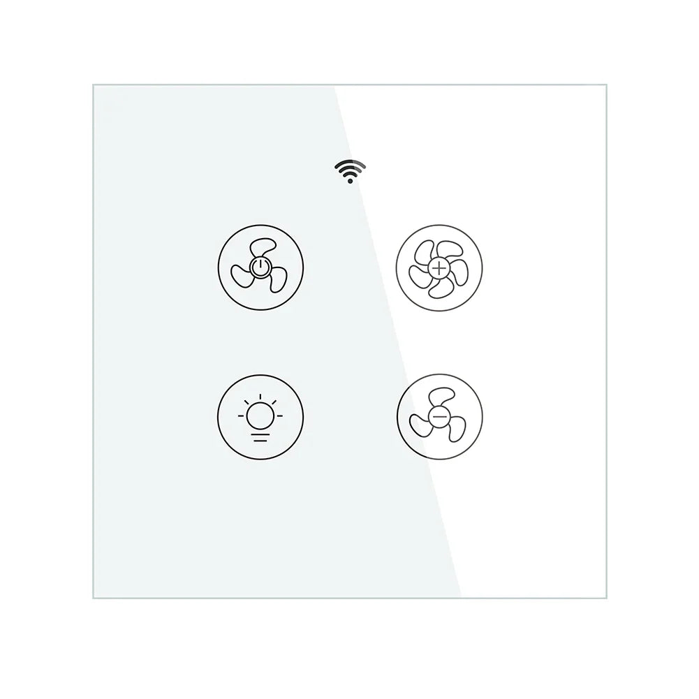 WiFi RF Smart Ceiling Fan Light – 2/3 Way Control, Speed Control, Smart Life/Tuya App, Alexa & Google Home Compatible