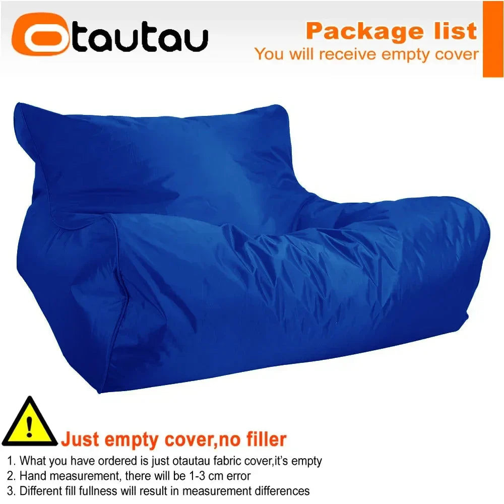 OTAUTAU Waterproof Floating Bean Bag Lounger Cover – Swimming Pool Sofa Bed Pouf, No Filler Chaise Lounge Recliner Puff SF019