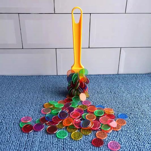 Magnetic Bingo Wand with Metal Chips – Montessori Counting & Color Sorting Educational Toy for Kids