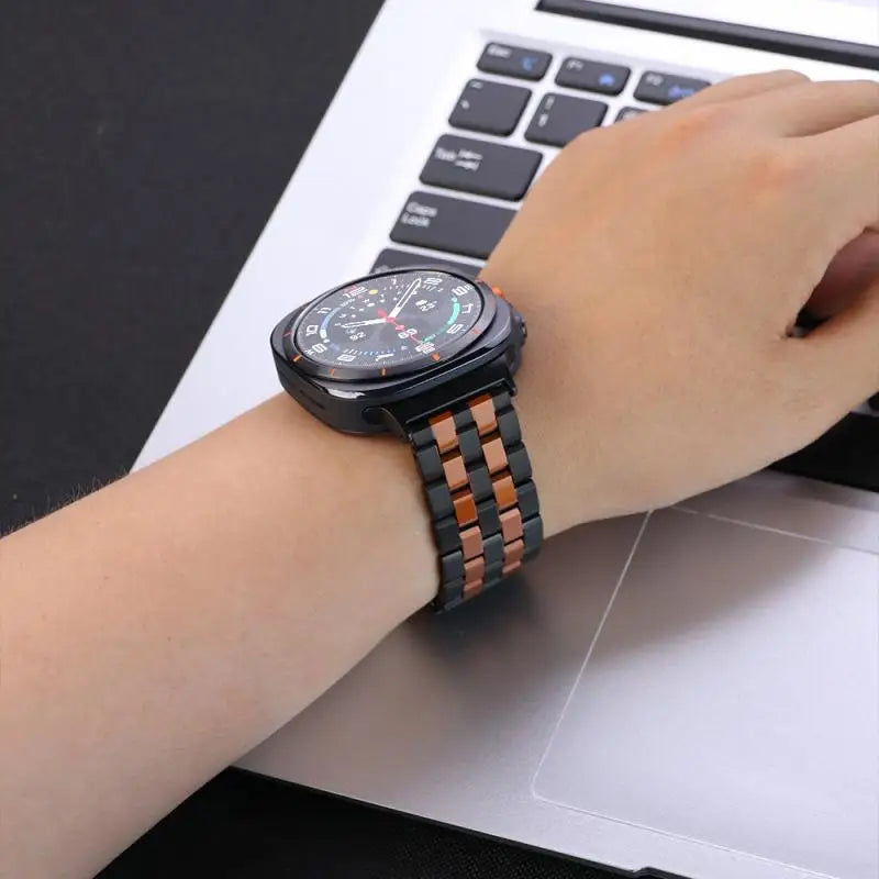 Stainless Steel Band for Samsung Galaxy Watch Ultra 2025 – Metal No-Gap 47mm Bracelet Strap