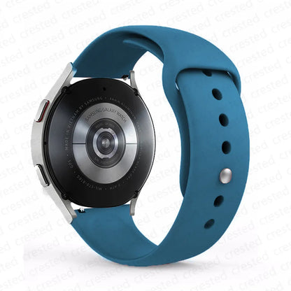 20mm/22mm Silicone Watch Strap – Compatible with Samsung Galaxy Watch 7/6/4 Classic, 5 Pro, 3, Active 2, Gear S3 & Huawei GT 2e/3/4 Bands