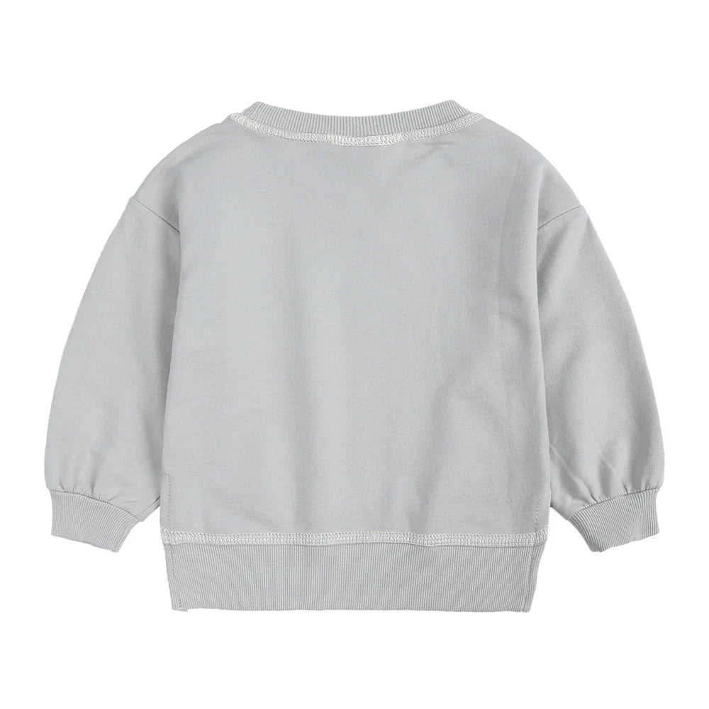 2PCS Kids Clothes Set for 1-7Y - Solid Cotton Pullover Sweatshirt & Pants, Long Sleeve Autumn Outfits for Boys & Girls