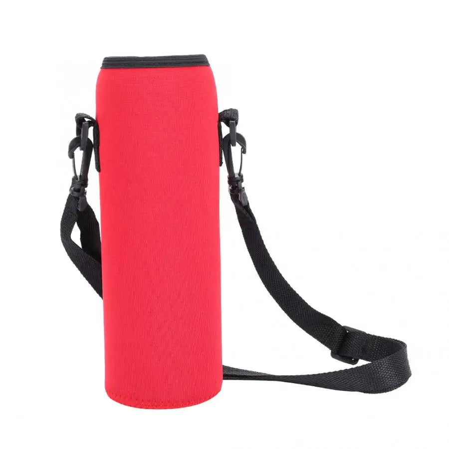 1L Neoprene Water Bottle Carrier Bag - Insulated Bottle Cover Pouch with Adjustable Shoulder Strap