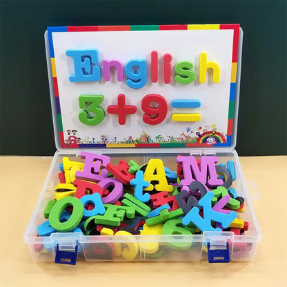 Magnetic Alphabet and Number Fridge Magnets - ABC 123 Educational Preschool Learning Toy Set