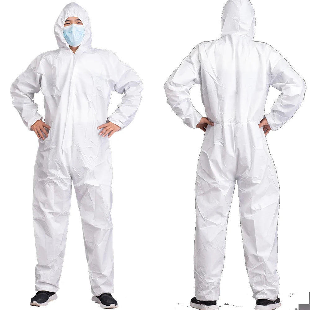 Disposable Breathable Work Safety Clothing – Dustproof, Water, and Oil-Resistant Overall Suit for Spray Painting and Decorating