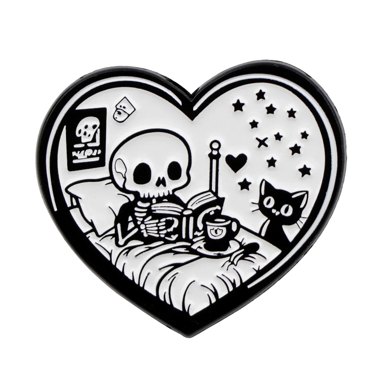 Cute Black Cat Enamel Pin – Animal Brooch Lapel Pin for Backpack, Clothing, Witch Jewelry & Halloween Gifts