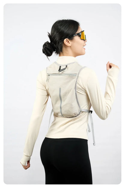 Lightweight Reflective Running & Biking Vest | Hydration Chest Pack with Phone Storage Pocket