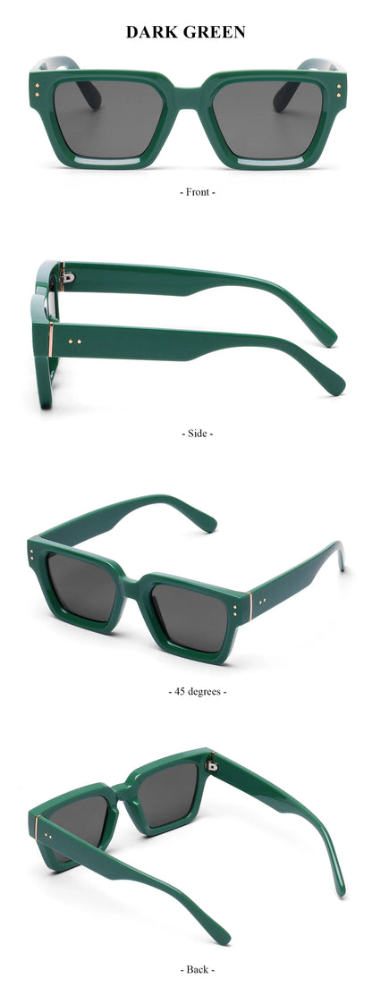 Ruiao 2024 Luxury Premium Designer Sunglasses – Black Square Shades for Men & Women