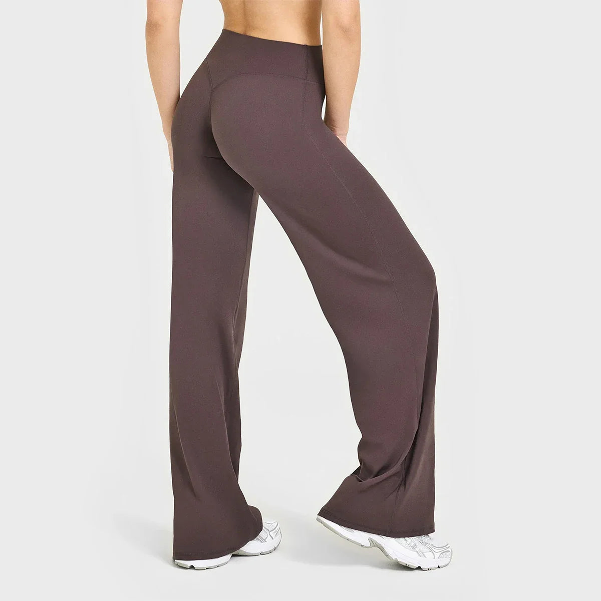Women’s Ultra Soft Butter Yoga Pants – Mid Waist Straight Leg Sports Trousers for Gym, Pilates & Running