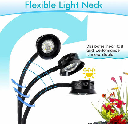 30W Aquarium LED Reef Light – Dimmable Full Spectrum for Marine Fish Tanks, Saltwater Nano LPS SPS Lighting