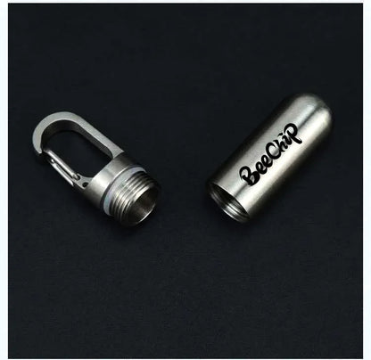 Stainless Steel Waterproof Pill Box – Portable, Moisture-Sealed Travel Medication Storage