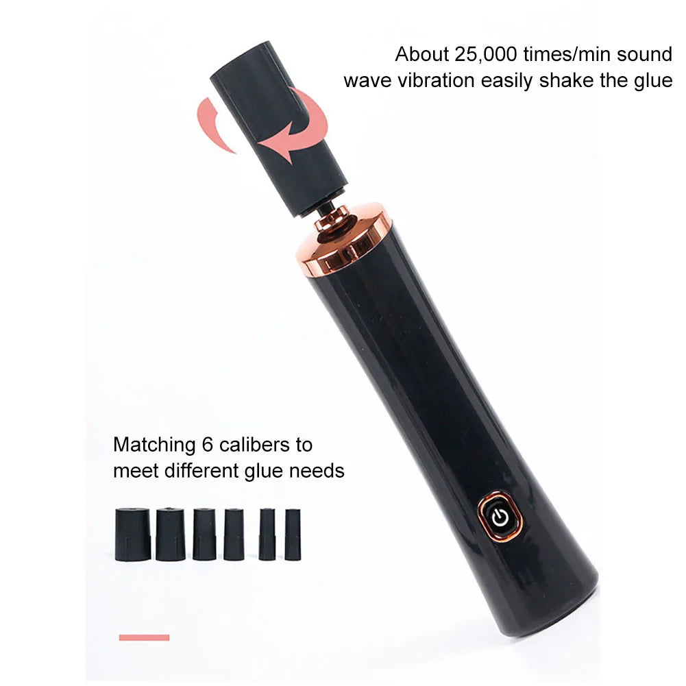 USB Rechargeable Eyelash Glue Shaker Electric - Wake-Up Device for Nail Polish Tattoo Ink Pigment Liquid Shaking Machine, Makeup Tools