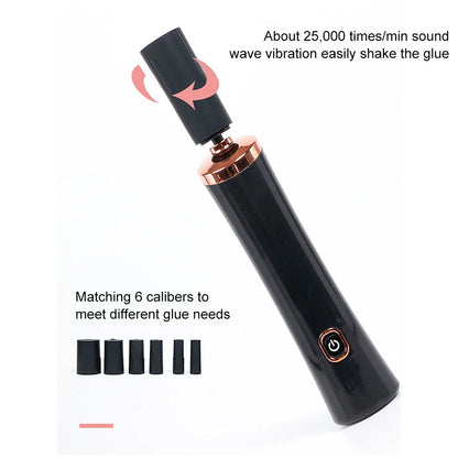 USB Rechargeable Eyelash Glue Shaker Electric - Wake-Up Device for Nail Polish Tattoo Ink Pigment Liquid Shaking Machine, Makeup Tools