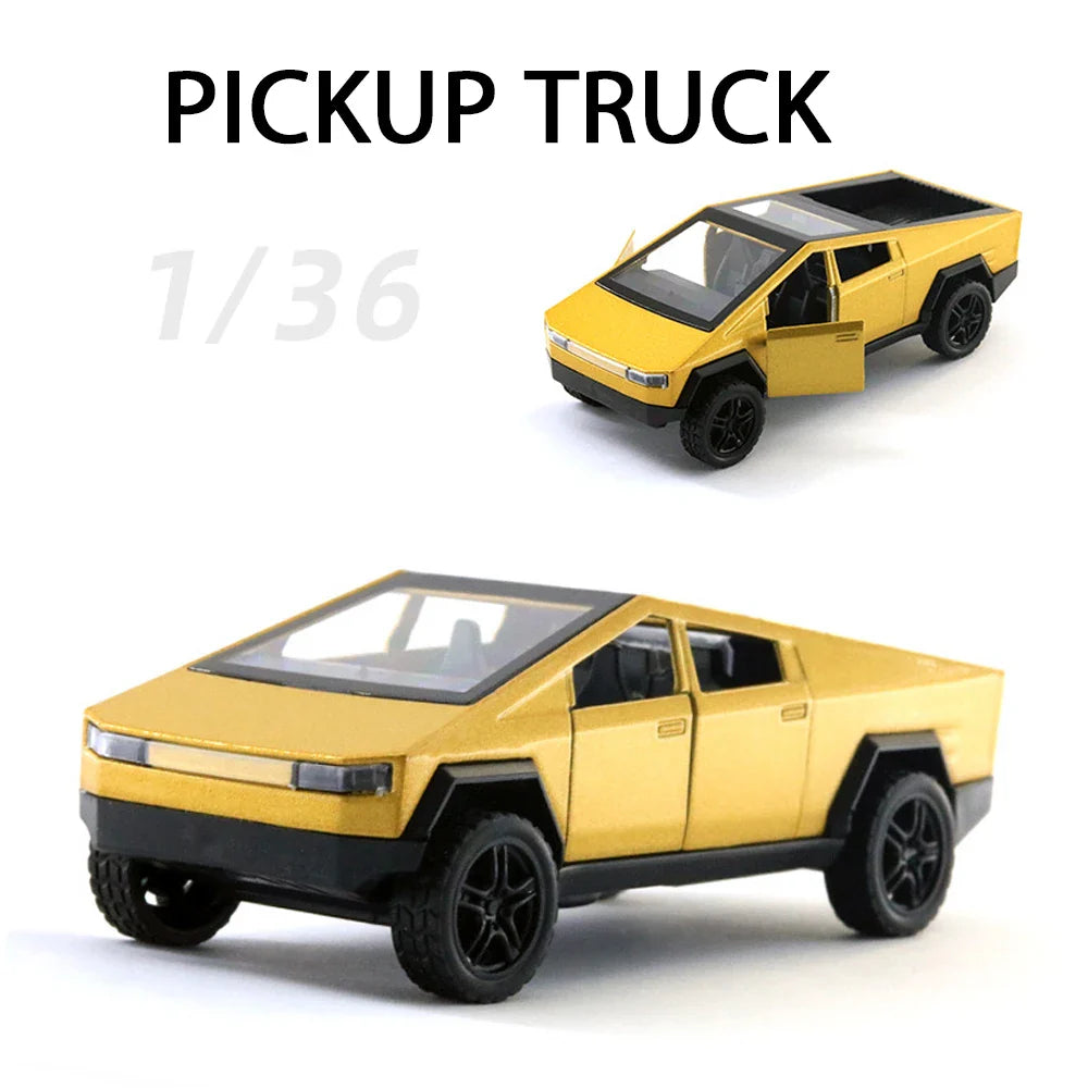 1:36 Alloy Diecast Collection Truck – Metal Simulation Pickup Toy Car for Kids, Boys Christmas Gift