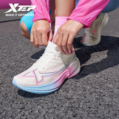 Xtep Shyft 1.0 Women’s Running Shoes - Breathable Cushioned Sneakers with Shock Absorption & Stability