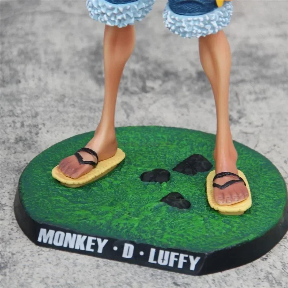 One Piece 42.5cm Straw Hat Monkey D. Luffy Figure – 1/4 Scale Large Smiley Anime Statue, Decorative Doll Toy Gift