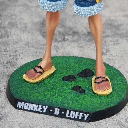 One Piece 42.5cm Straw Hat Monkey D. Luffy Figure – 1/4 Scale Large Smiley Anime Statue, Decorative Doll Toy Gift