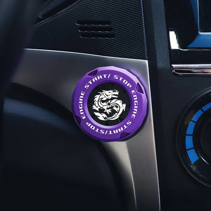 Car One-Key Start/Stop Button Cover – Engine Ignition Protective Sticker for Car & Motorcycle Interior Decoration
