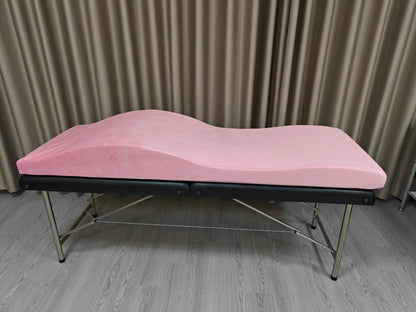 Beauty Salon Curved Extension Lash Bed Topper – Velvet Massage Table Mattress for Eyelash Extensions, Customizable