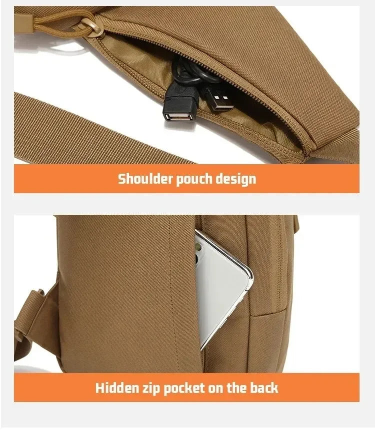 Outdoor Tactical Shoulder Bag – Concealed Carry Pistol Holster Waterproof Crossbody Gun Sling Pack