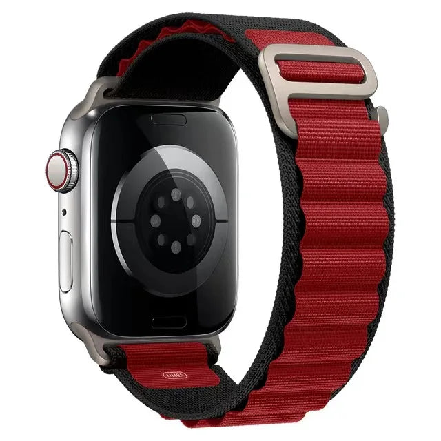 Alpine Loop Nylon Sport Strap for iWatch — Compatible with Series 4–10, 42/46/49mm Bands
