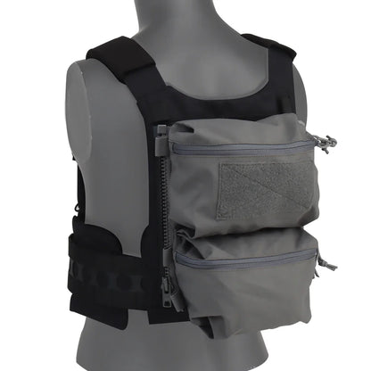 V5 FCPC Tactical Vest Backplate – Military Airsoft Hunting Plate Carrier with Sub-Package, Double Mag & Sundries Pouch