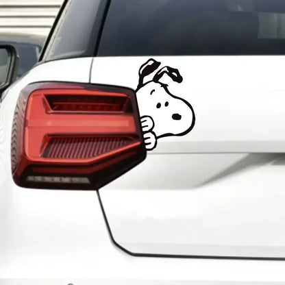Snoopy Car Sticker – Reflective Decorative Sticker for Body, Side, Window & Rear Windshield, Scratch Protection & Warning