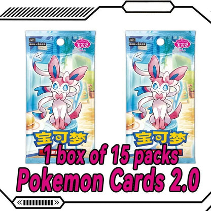 Original Pokemon TCG Gem Pack Vol.2 — Chinese Eevee Scarlet & Violet Trading Card Set, 1 Case 20 Boxes