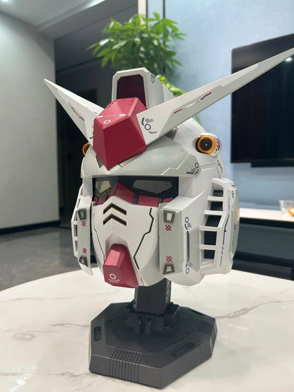 Vol.1 RX-78-02 Cyberpunk Helmet – 1:1 Mech Robot Mask with Touch Control Light, Cosplay Costume & Halloween Toy Gift for Kids