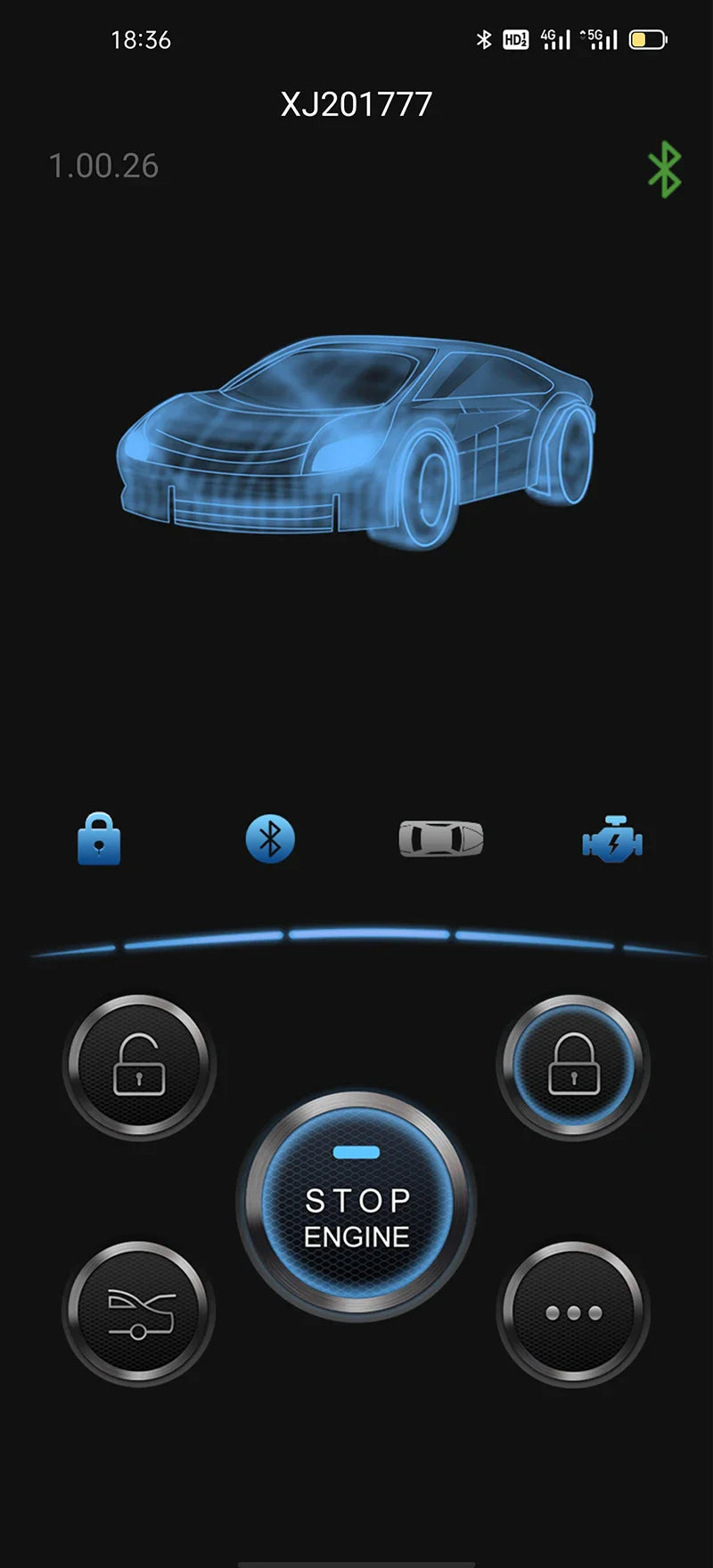 Mobile Phone Remote Car Starter - One Button Engine Start/Stop System with Central Locking