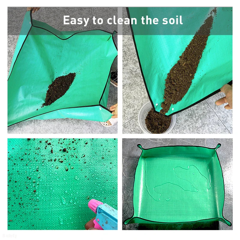 Waterproof Foldable Garden Mat – Potting Pad for Flowerpot Transplanting, Soil Mixing & Plant Pruning Tool